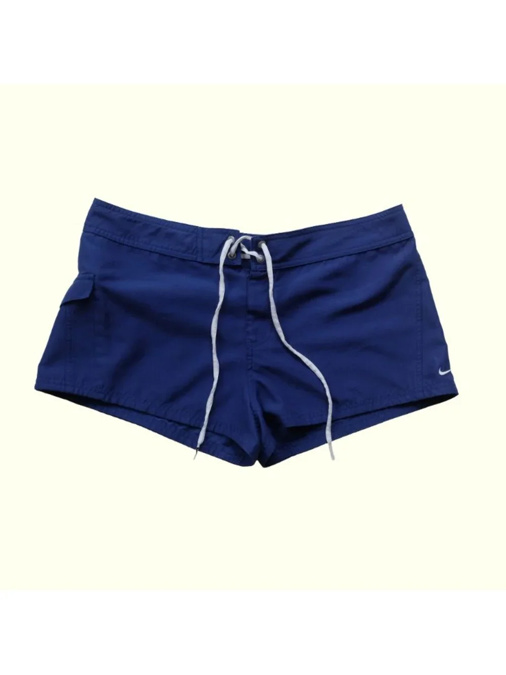 NIKE SWIM VTG Y2K RETRO LACE UP CARGO POCKET ACTIVE BLUE TRUNK 3